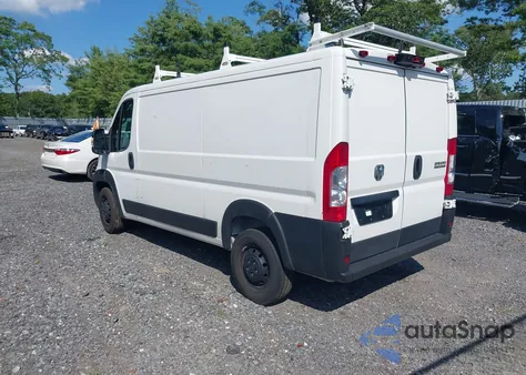 2023 Ram Promaster 2500 Low Roof 136 Wb из США, поврежденный, VIN 3C6LRVVG7PE559138